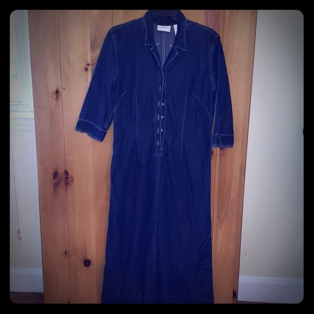 Liz Claiborne Long Sleeve Denim Dress